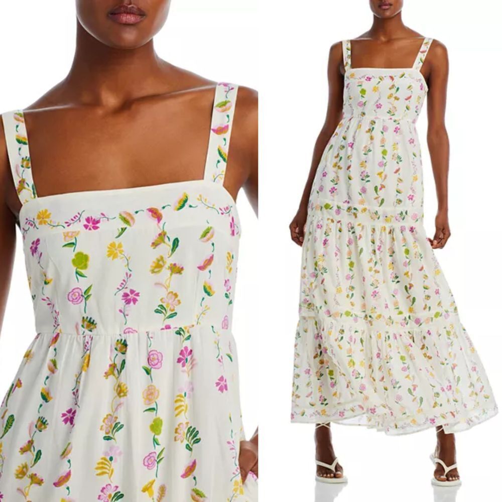 Banjanan NEW Daniela Floral Print Sleeveless Cotton Sundress - Women's Size XL